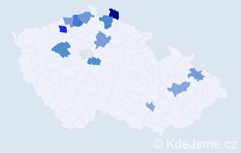 Jméno: 'Liane', počet výskytů 17 v celé ČR