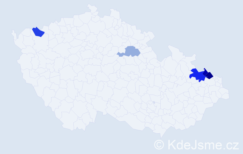 Jméno: 'Bertold', počet výskytů 8 v celé ČR