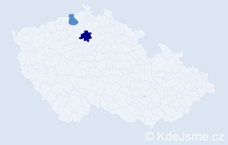 Jméno: 'Artash', počet výskytů 2 v celé ČR