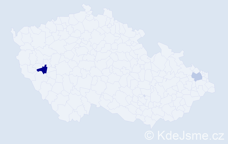 Jméno: 'Mika Tim', počet výskytů 2 v celé ČR