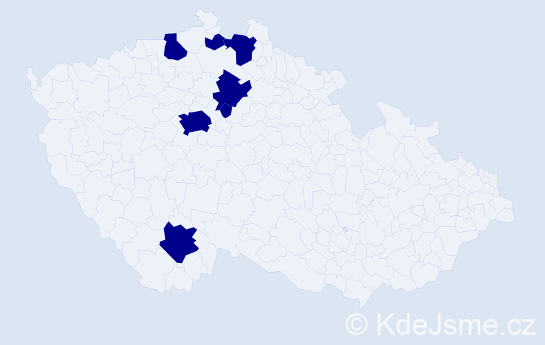 Jméno: 'Dominika Marie', počet výskytů 7 v celé ČR