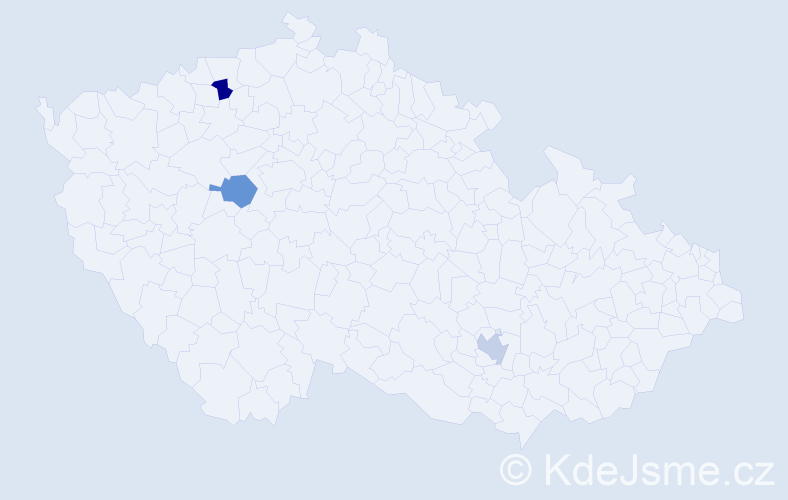 Jméno: 'Raad', počet výskytů 3 v celé ČR