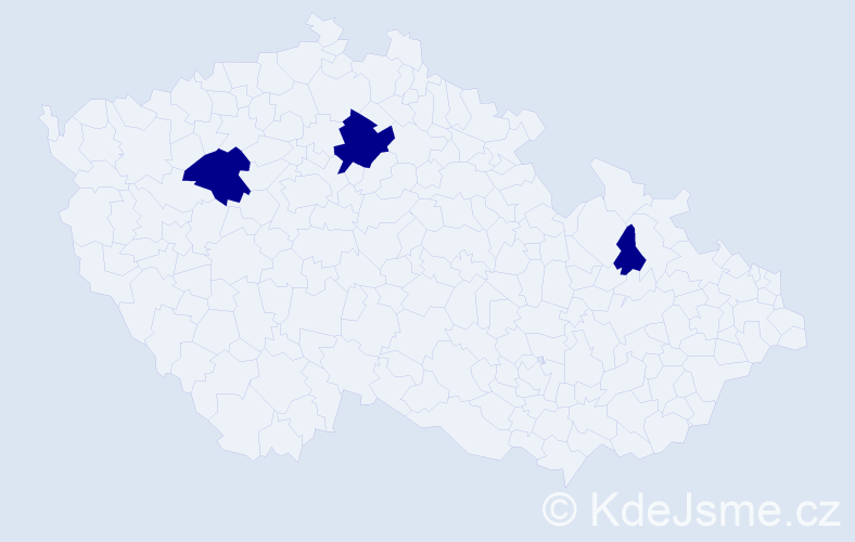 Jméno: 'Raduan', počet výskytů 3 v celé ČR
