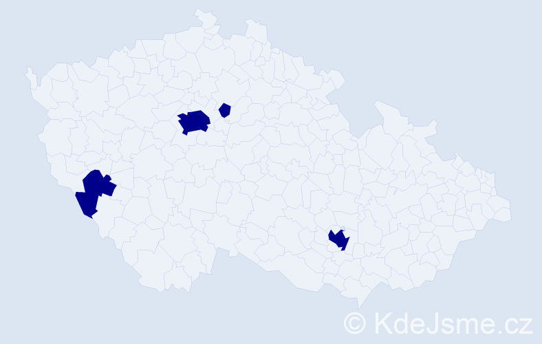 Jméno: 'Lea Maria', počet výskytů 4 v celé ČR