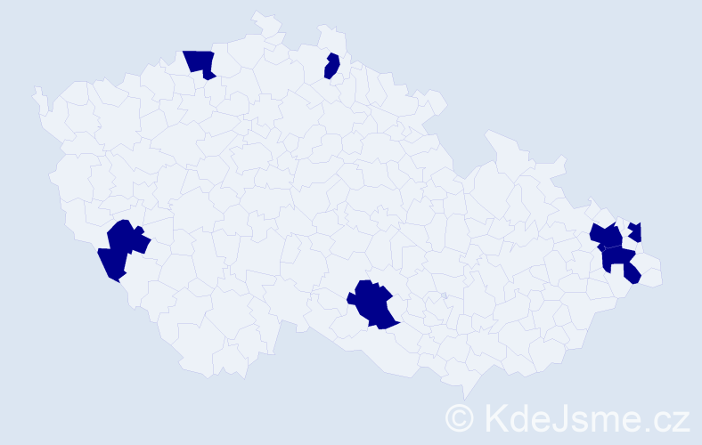 Jméno: 'Alfréda', počet výskytů 7 v celé ČR
