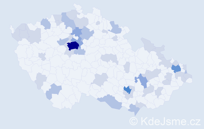 Jméno: 'Saskia', počet výskytů 94 v celé ČR