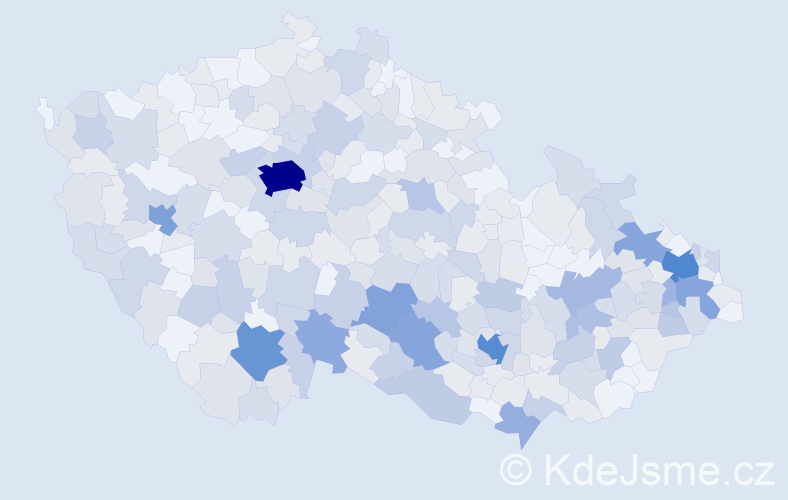 Jméno: 'Bohumíra', počet výskytů 636 v celé ČR