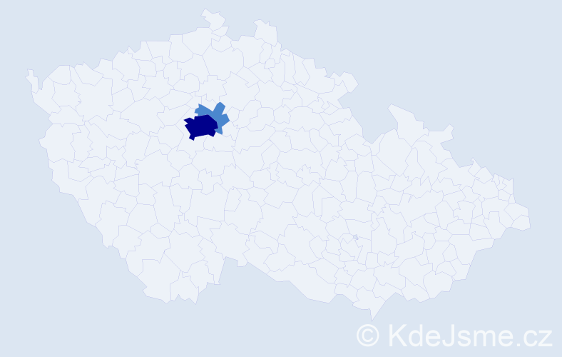 Jméno: 'Andriyan', počet výskytů 4 v celé ČR
