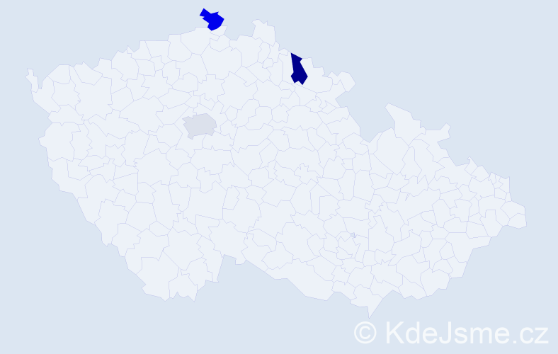 Jméno: 'Ngoc Phuc', počet výskytů 3 v celé ČR