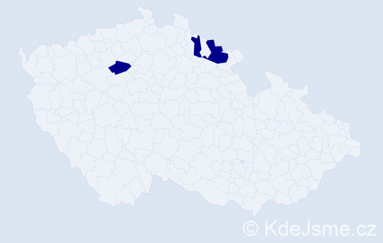 Jméno: 'Laura Isabella', počet výskytů 3 v celé ČR
