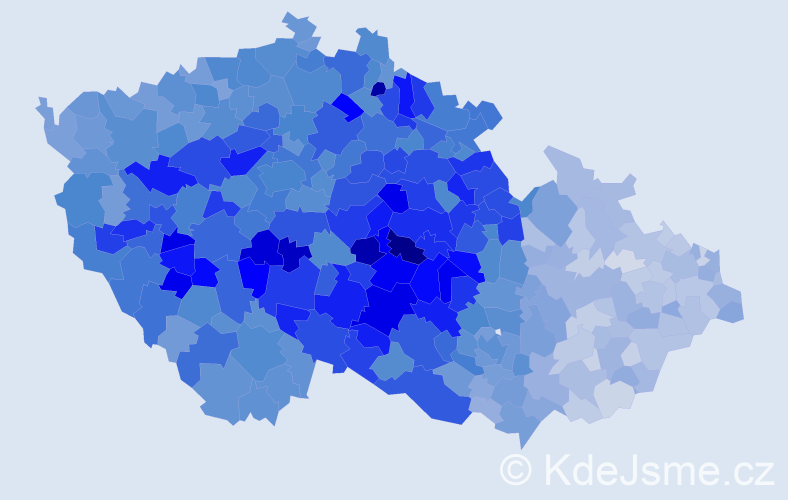 Jméno: 'Luboš', počet výskytů 22249 v celé ČR