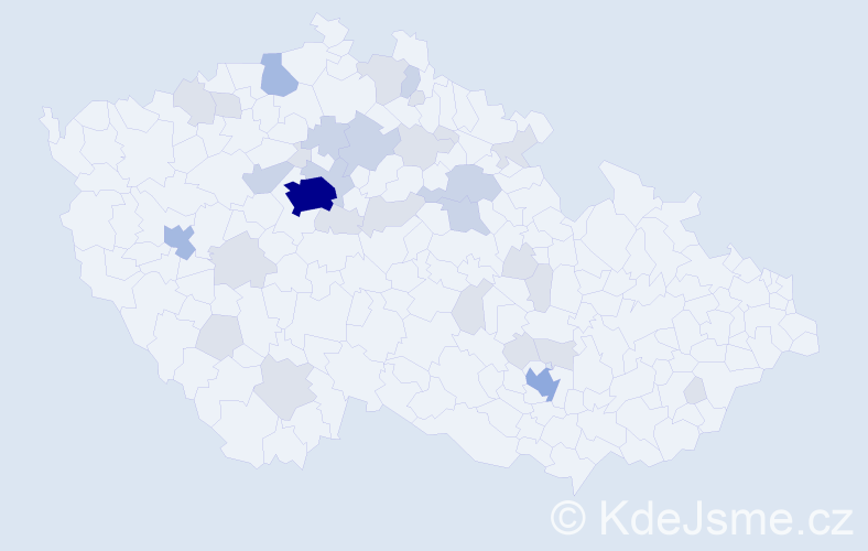 Jméno: 'Hennadiy', počet výskytů 72 v celé ČR