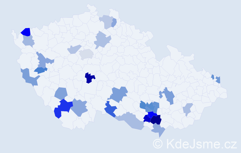 Jméno: 'Klotilda', počet výskytů 47 v celé ČR