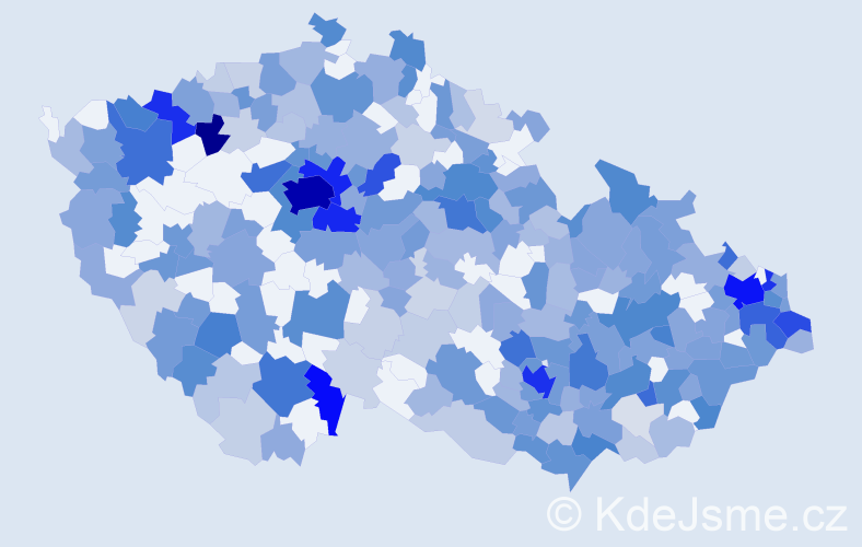 Jméno: 'Tatiana', počet výskytů 789 v celé ČR