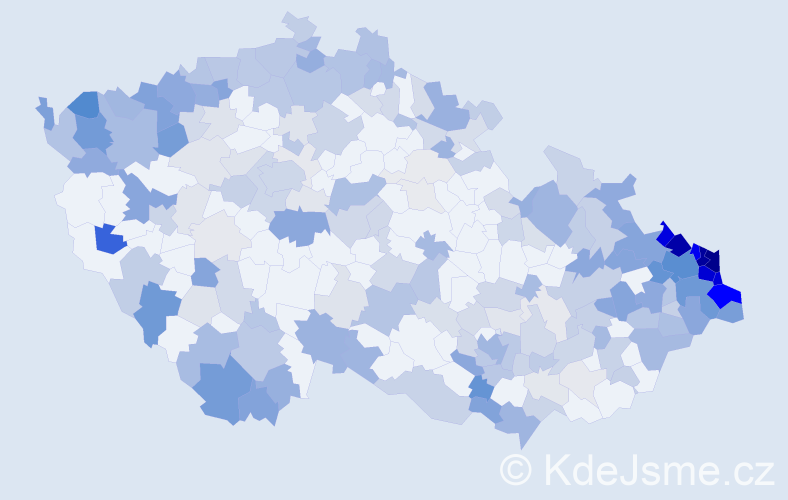 Jméno: 'Hilda', počet výskytů 723 v celé ČR