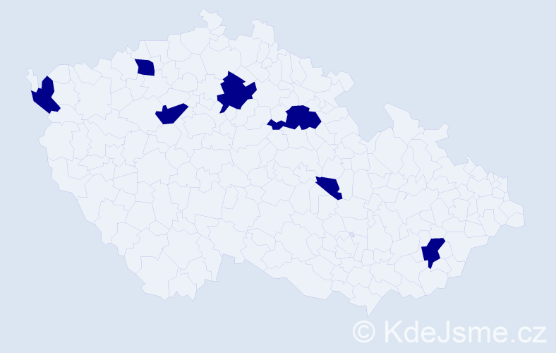 Jméno: 'Martin Pavel', počet výskytů 7 v celé ČR