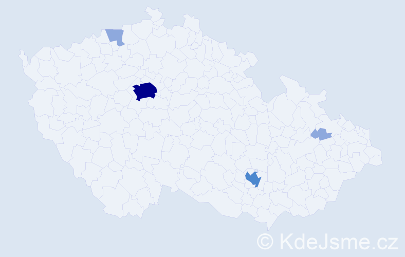 Jméno: 'Desanka', počet výskytů 11 v celé ČR