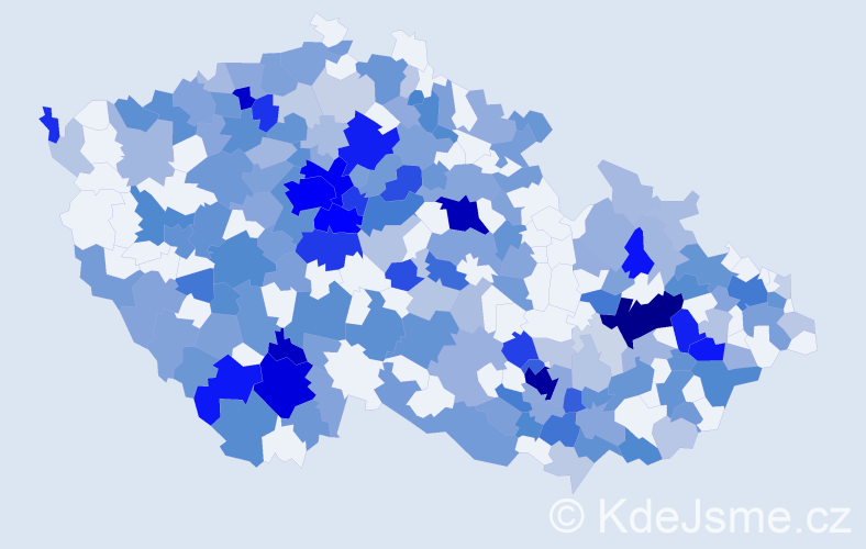 Jméno: 'Adina', počet výskytů 497 v celé ČR