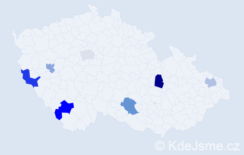Jméno: 'Xuan Binh', počet výskytů 7 v celé ČR