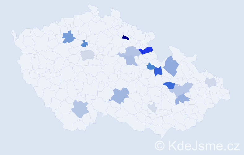 Jméno: 'Svata', počet výskytů 19 v celé ČR