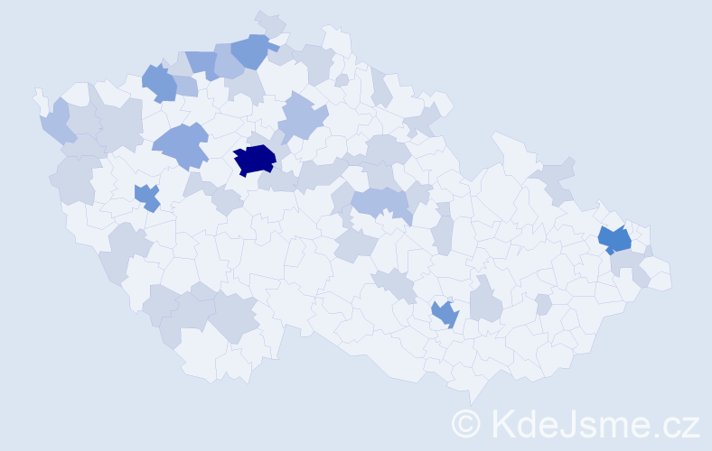 Jméno: 'Thi Van', počet výskytů 91 v celé ČR