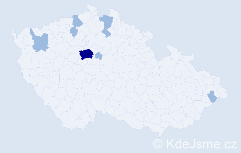 Jméno: 'Aljona', počet výskytů 11 v celé ČR