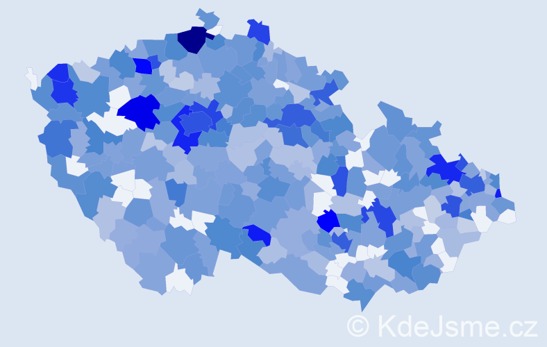 Jméno: 'Nelly', počet výskytů 1021 v celé ČR