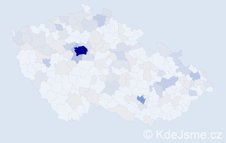 Jméno: 'Sophia', počet výskytů 255 v celé ČR