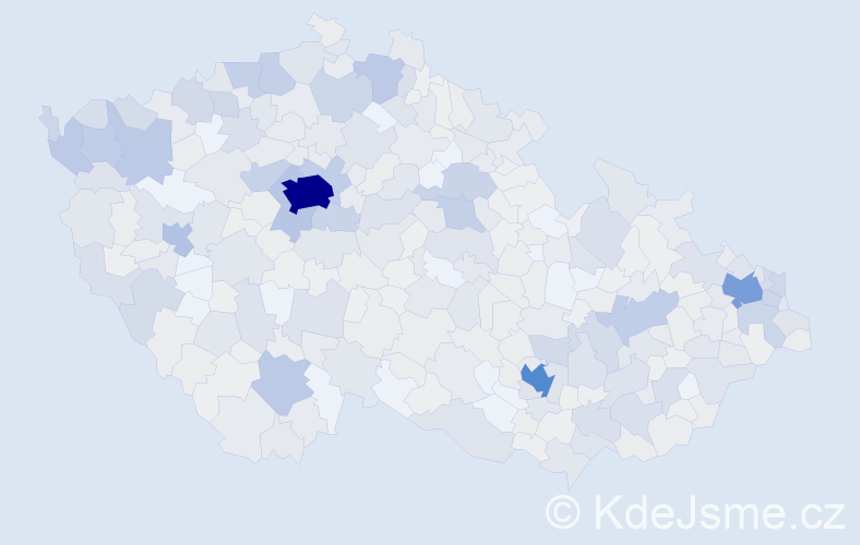 Jméno: 'Sarah', počet výskytů 1242 v celé ČR