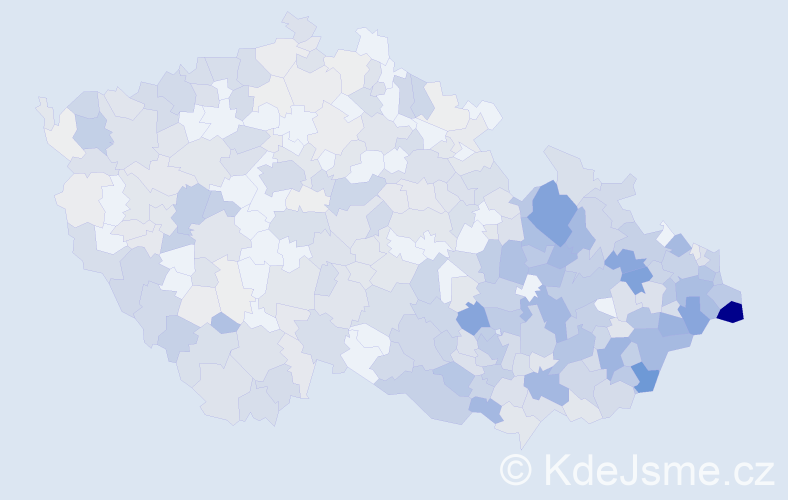 Jméno: 'Aloisie', počet výskytů 1079 v celé ČR