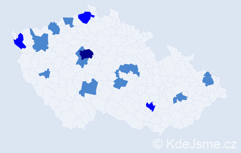 Jméno: 'Thanh Tu', počet výskytů 20 v celé ČR