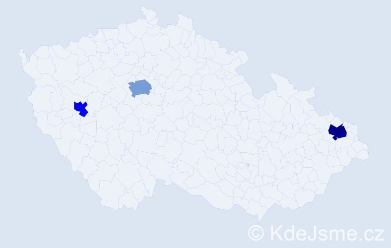 Jméno: 'Gia Linh', počet výskytů 5 v celé ČR