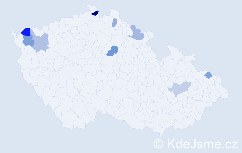 Jméno: 'Siegrid', počet výskytů 11 v celé ČR