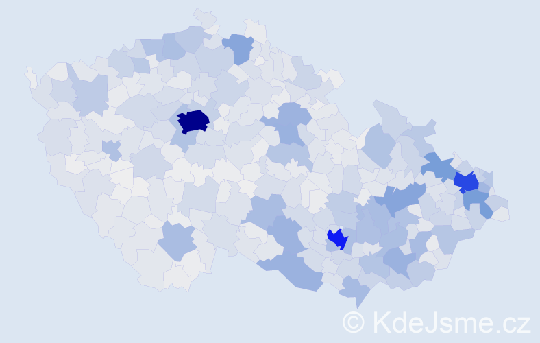 Jméno: 'Vítězslav', počet výskytů 9275 v celé ČR