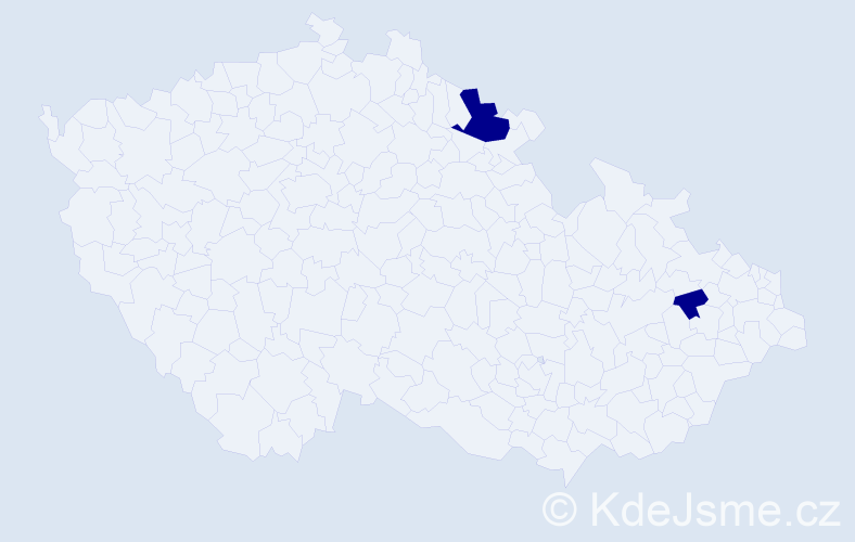 Jméno: 'Marek Nikolas', počet výskytů 2 v celé ČR