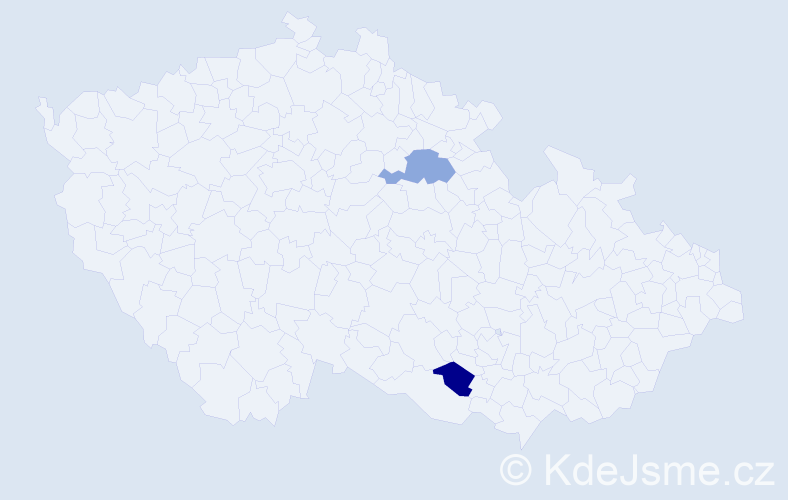 Jméno: 'Laco', počet výskytů 2 v celé ČR
