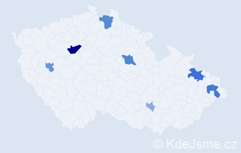 Jméno: 'Savvas', počet výskytů 8 v celé ČR