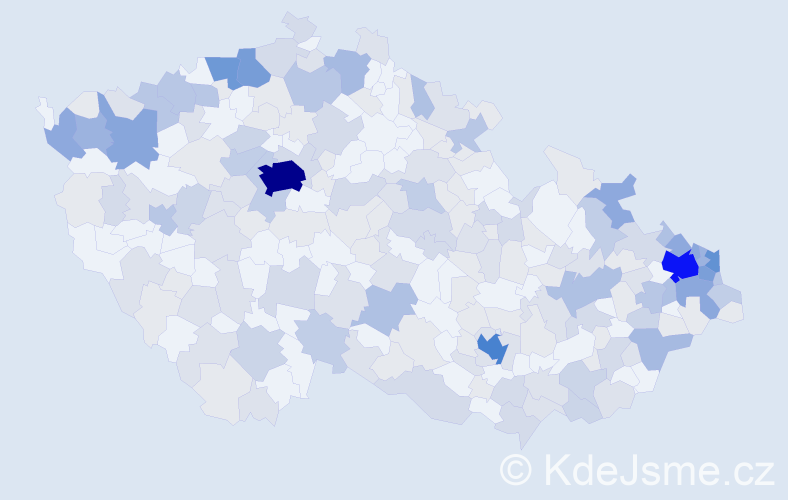 Jméno: 'Katrin', počet výskytů 591 v celé ČR