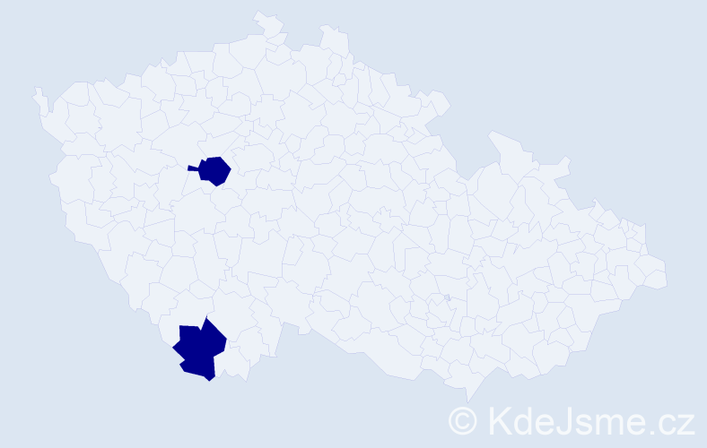 Jméno: 'Raad', počet výskytů 2 v celé ČR