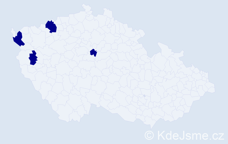 Jméno: 'Minh Duy', počet výskytů 4 v celé ČR