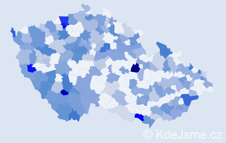 Jméno: 'Rosalie', počet výskytů 344 v celé ČR