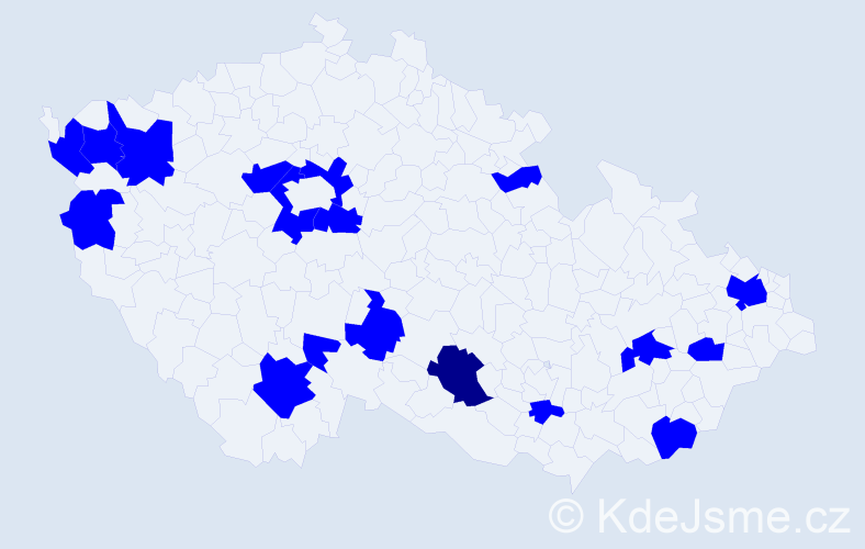 Jméno: 'Lajla', počet výskytů 19 v celé ČR