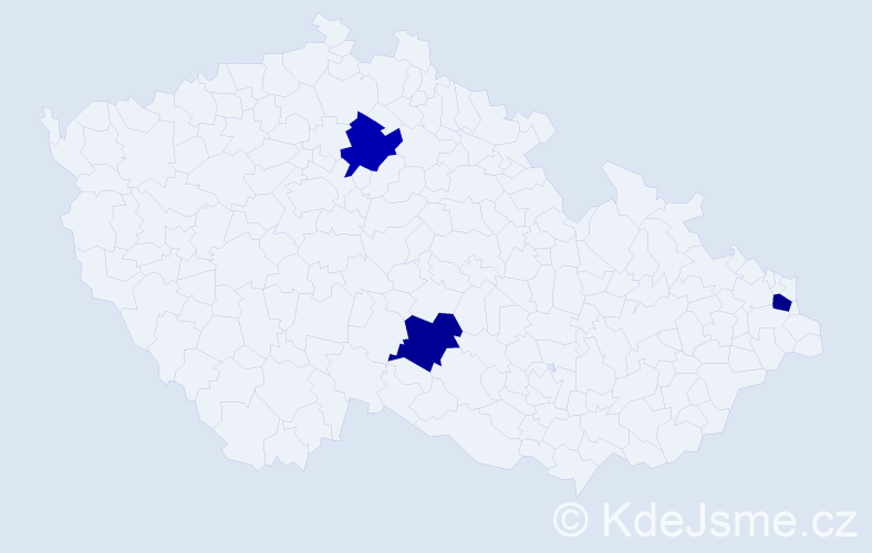 Jméno: 'Stanislaw Józef', počet výskytů 3 v celé ČR