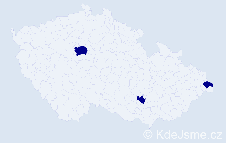 Jméno: 'Xuan Hai', počet výskytů 3 v celé ČR