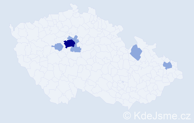 Jméno: &#039;Semi&#039;, počet výskytů 11 v celé ČR