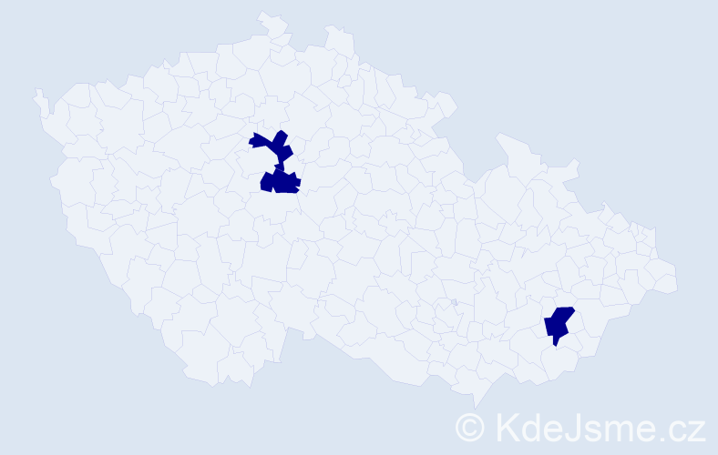 Jméno: 'Jonáš Oliver', počet výskytů 3 v celé ČR