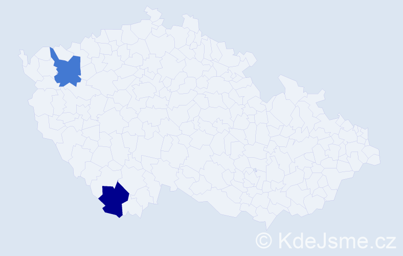 Jméno: 'Ngoc Lien', počet výskytů 2 v celé ČR