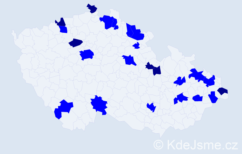 Jméno: 'Józefa', počet výskytů 31 v celé ČR