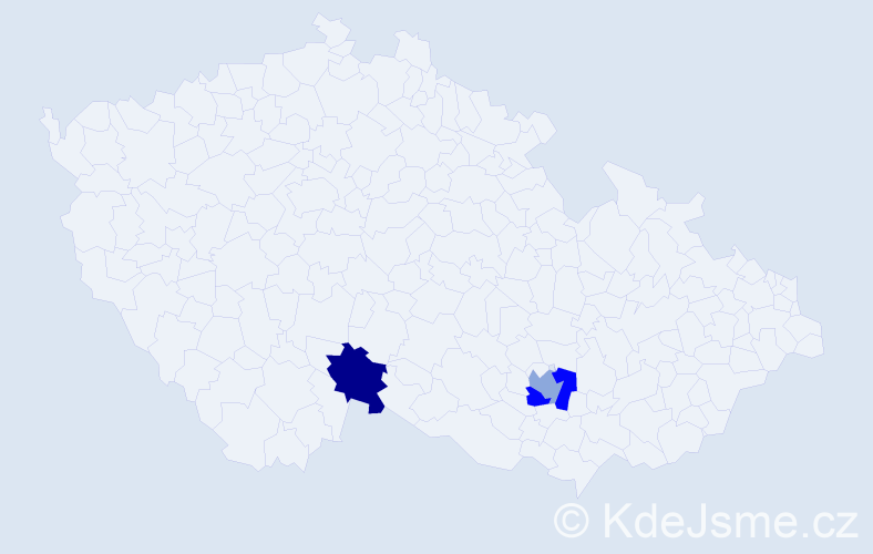 Jméno: 'Arbi', počet výskytů 3 v celé ČR