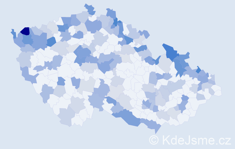 Jméno: 'Elisabeth', počet výskytů 292 v celé ČR